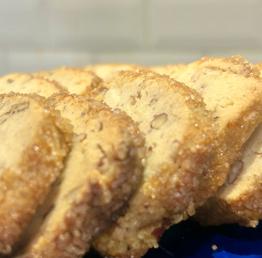 Golden Pecan American Shortbread Cookies